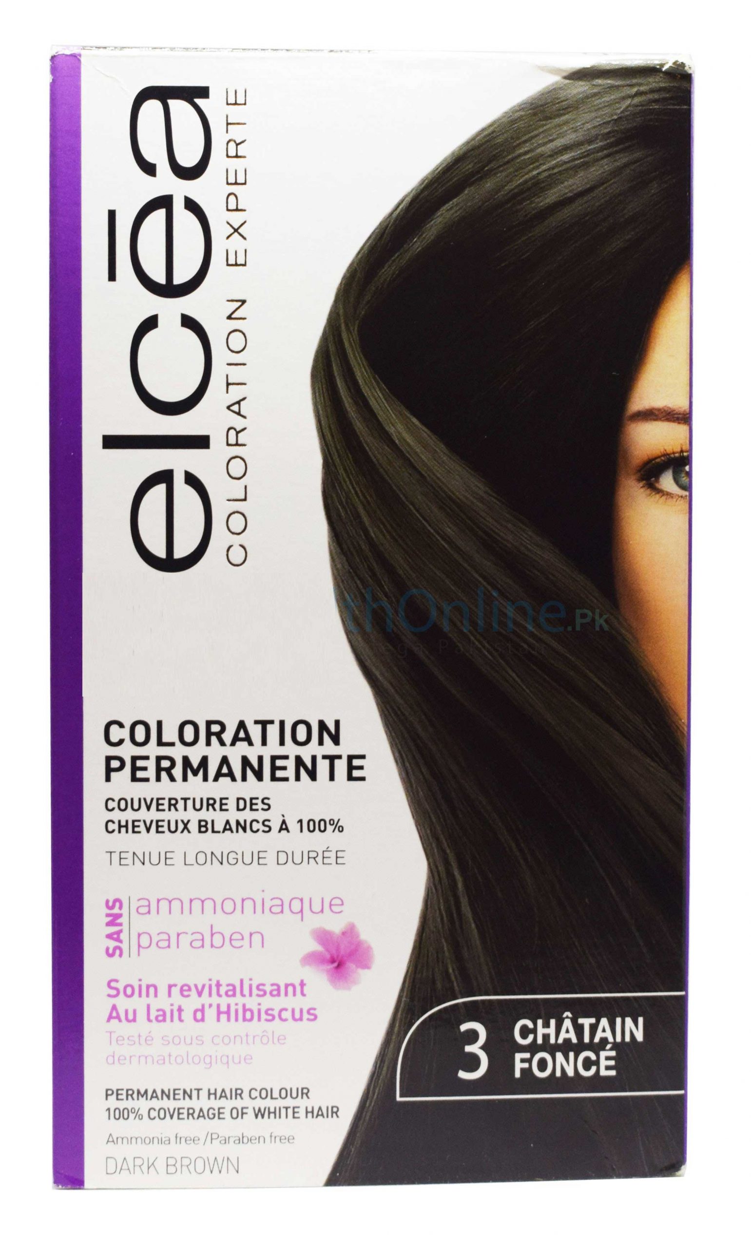 Elcea Hair Colour Chatain Fonce 3 40ml - HLH Pharmacy