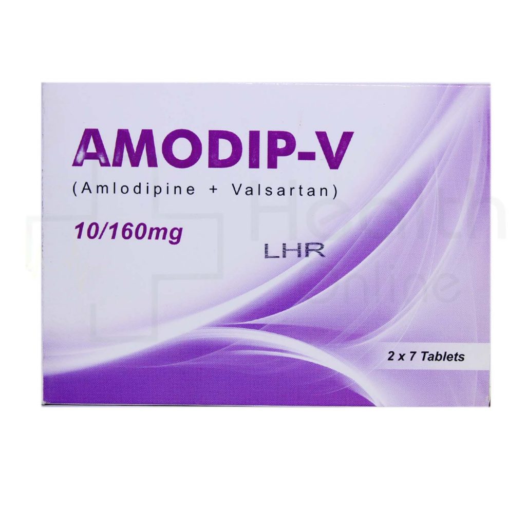 Amodip-V Tab 10mg/160mg 2x7s price in Pakistan